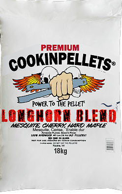 18kg Premium Texan LONGHORN Mesquite CookinPellets® Bulk Bag