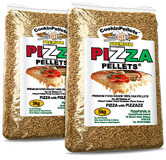 10Kg Premium 100% Oak Pizza Pellets® (2 x 5kg resealable packs)