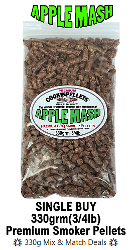 CookinPellets® Premium Smoker Pellets for Ninja 330gms Apple Mash